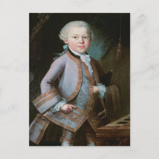 Portret van Wolfgang Amadeus Mozart Briefkaart