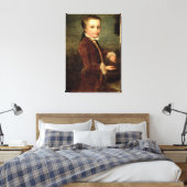 Portret van Wolfgang Amadeus Mozart Canvas Afdruk (Insitu (Slaapkamer))