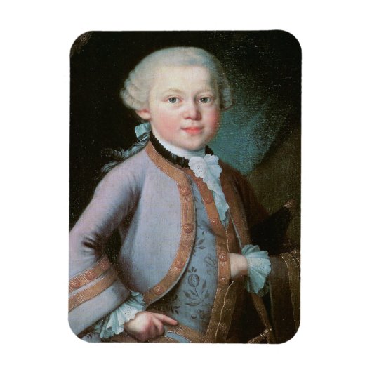 Portret van Wolfgang Amadeus Mozart Magneet (Verticaal)