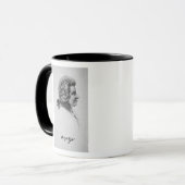 Portret van Wolfgang Amadeus Mozart Mok (Voorkant links)
