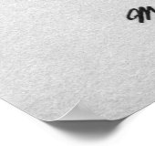 Portret van Wolfgang Amadeus Mozart Poster (Hoek)