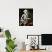 Portret van Wolfgang Amadeus Mozart Poster (Thuiskantoor)