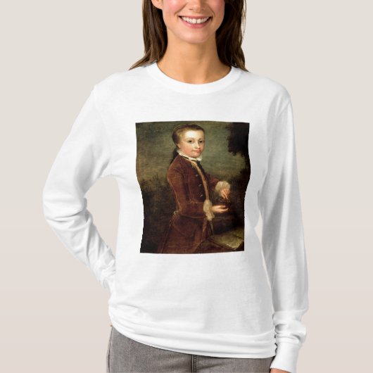 Portret van Wolfgang Amadeus Mozart T-shirt (Voorkant)