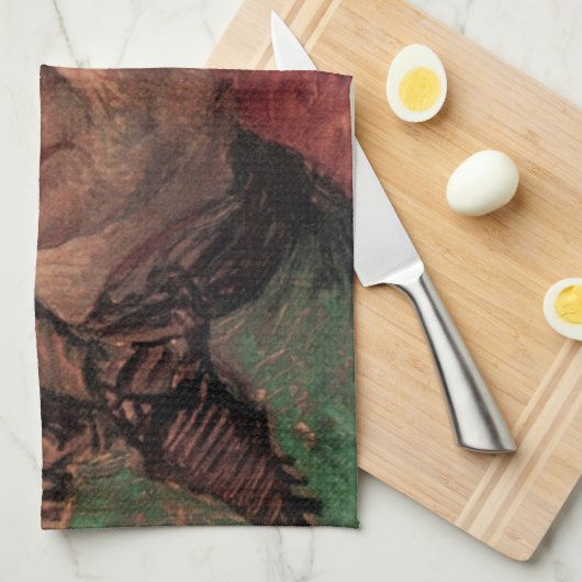 Portret van Woman Madame Tanguy, Vincent van Gogh Theedoek (Quarter Fold)