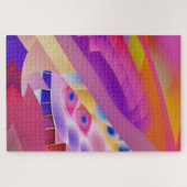 Portret van Wombott - Abstracte Ken Gage Kunst Legpuzzel (Horizontaal)