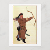 Portret van Wu Fu Briefkaart (Voorkant)