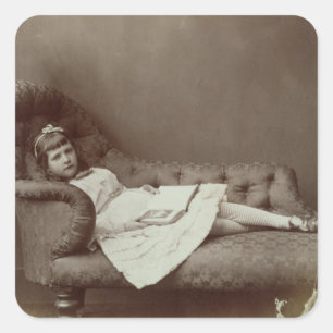 Portret van Xie Kitchin (albumineverdruk) Vierkante Sticker