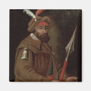 Portret van Yermak Timofeyevich, 1700-50 Magneet