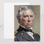 Portret van Zachary Taylor Feestdagenkaart (Voorkant / Achterkant)