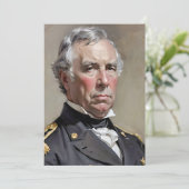 Portret van Zachary Taylor Feestdagenkaart (Staand voorkant)