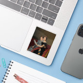 Portret van Zénaïde en Charlotte Bonaparte Sticker (Laptop met iPhone)