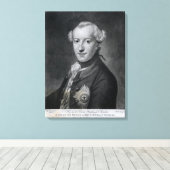 Portret van Zijne Hoogheid Charles Canvas Afdruk (Insitu (Houten vloer))