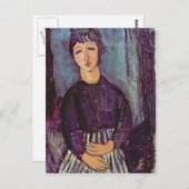 Portret van Zofe door Amedeo Modigliani Briefkaart (Voorkant / Achterkant)