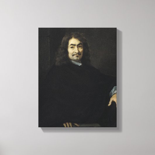 Portret, vermoedelijk Rene Descartes Canvas Afdruk (Voorkant)