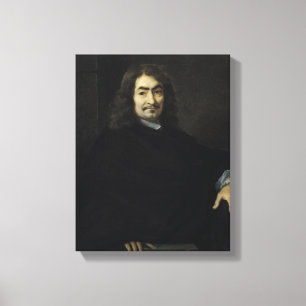 Portret, vermoedelijk Rene Descartes Canvas Afdruk