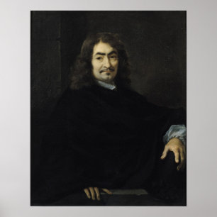 Portret, vermoedelijk Rene Descartes Poster