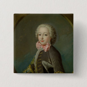 Portret vermoedelijk van de hertog van Tresme Vierkante Button 5,1 Cm