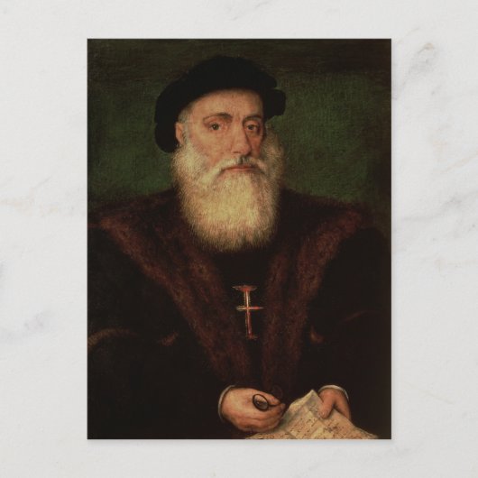 Portret vermoedelijk van Vasco da Gama c.1524 Briefkaart (Voorkant)