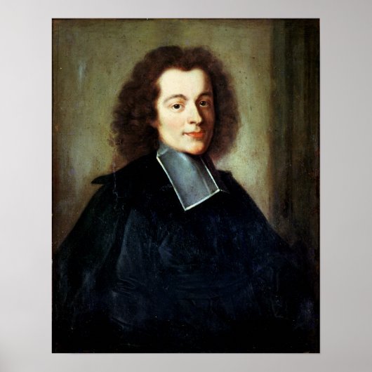 Portret vermoedelijk Voltaire als jong man Poster (Voorkant)