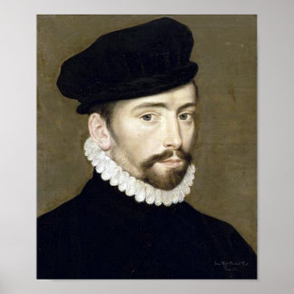 Portret Villeroy renaissance Poster
