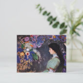 Portret Violette Heymann van Odilon Redon Briefkaart (Staand voorkant)