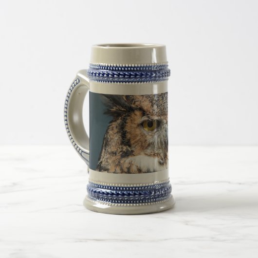 Portret voor grote paarden bierpul (Voorkant links)