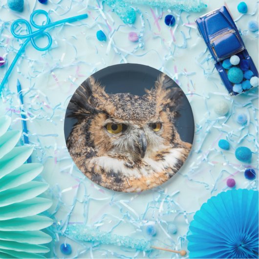 Portret voor grote paarden papieren bordje (Feest)