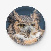 Portret voor grote paarden papieren bordje (Voorkant)