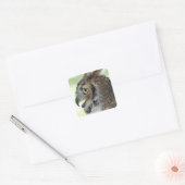 Portret voor grote paarden vierkante sticker (Envelop)