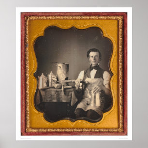 Portret voor het beroep van een smid (40027) poster