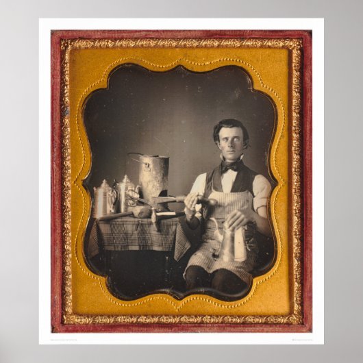 Portret voor het beroep van een smid (40027) poster (Voorkant)