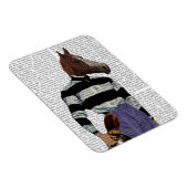 Portret voor paardenraces met jockey magneet (Rechterzijde)