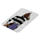 Portret voor paardenraces met jockey magneet (Linkerzijde)