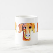 portret voor waterverf van honden koffiemok (Center)