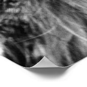 Portret voor zwarte en witte struik poster (Hoek)