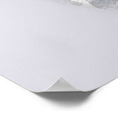 Portret voor zwarte rode waterverf (Flower Crown B Poster (Hoek)