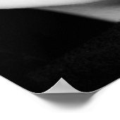 Portret, vrouw, mysterieus, zwart en wit poster (Hoek)