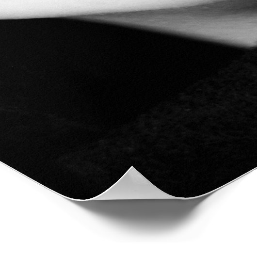 Portret, vrouw, mysterieus, zwart en wit poster (Hoek)