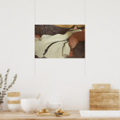  portret vrouw schilderij klassieke kunst poster (Keuken)