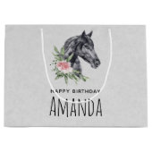 Portret Waterverf Birthday Groot Cadeauzakje (Voorkant)