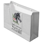 Portret Waterverf Birthday Groot Cadeauzakje (Voorkant Gekanteld)