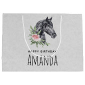 Portret Waterverf Birthday Groot Cadeauzakje (Achterkant)