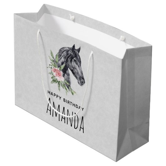 Portret Waterverf Birthday Groot Cadeauzakje (Achterkant Gekanteld)