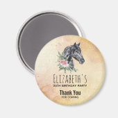 Portret Waterverf Birthday Magneet (Voorkant / Achterkant)