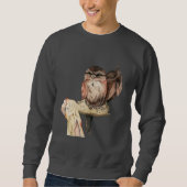 Portret Waterverf Owl Siblings Trui (Voorkant)