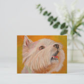 Portret West Highland White Terrier Briefkaart (Staand voorkant)