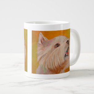 Portret West Highland White Terrier Grote Koffiekop