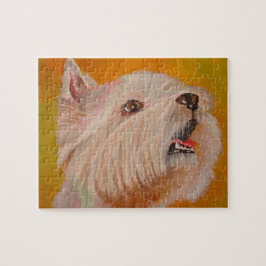 Portret West Highland White Terrier Legpuzzel (Horizontaal)
