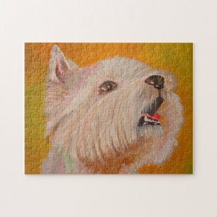 Portret West Highland White Terrier Legpuzzel