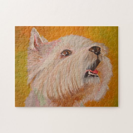 Portret West Highland White Terrier Legpuzzel (Horizontaal)